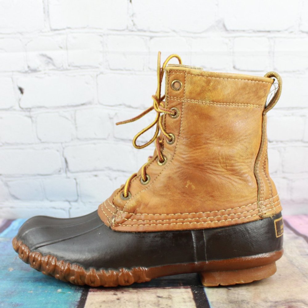 VTG LL Bean Maine Hunting Shoe Duck Boots Size 9 - Picture 1 of 8